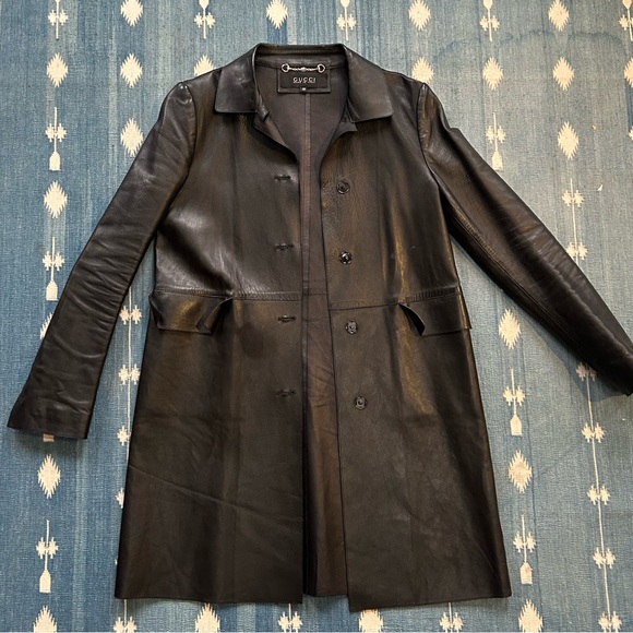 Gucci Jackets & Blazers - Gucci Black Leather Jacket